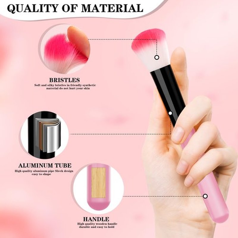 Makeup Brushes, VANDER 32pcs Makeup Brush Set Professional Soft Synthetic Foundation powder concealer blending Make up Brushes, eye shadow blush face brush set, Pink（Cosmetic bag not included）