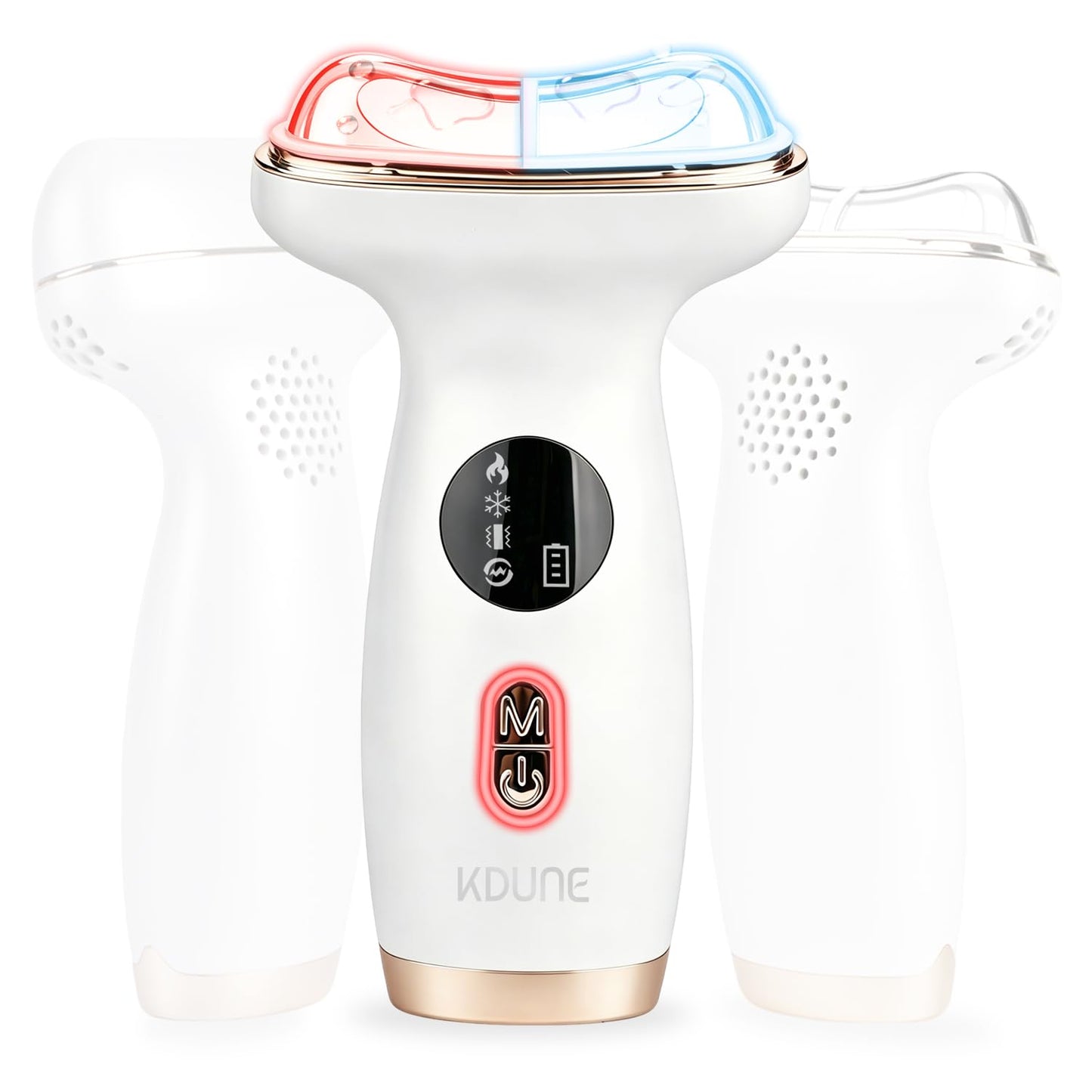 Kdune 7-in-1 Microcurrent Facial Device, Red Light Therapy Face Massager with Hot & Cold Gua Sha for Morning Depuffing & Daily Skin Care
