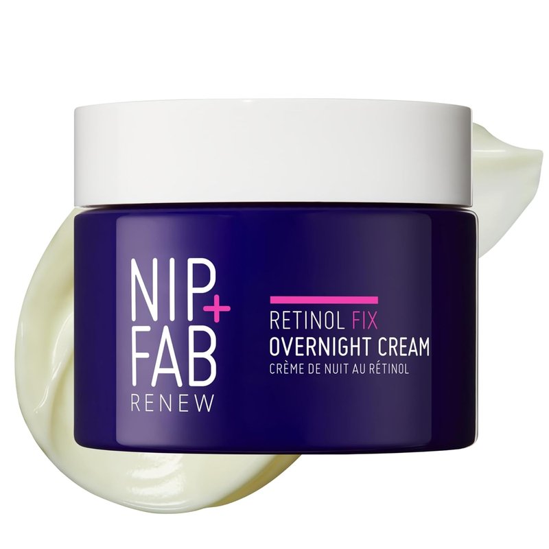 Nip+Fab Retinol Fix 3% Overnight Cream - Youth-Boosting Anti-Aging Formula for Fine Line Reduction | Encapsulated Pure Retinol