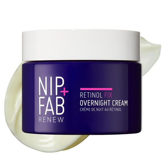 Nip+Fab Retinol Fix 3% Overnight Cream - Youth-Boosting Anti-Aging Formula for Fine Line Reduction | Encapsulated Pure Retinol