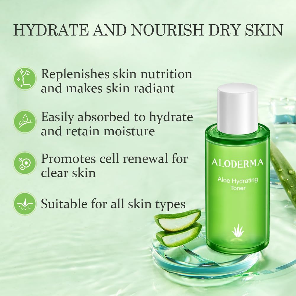 Aloderma Essential Aloe Hydrating Set 4-Piece Set