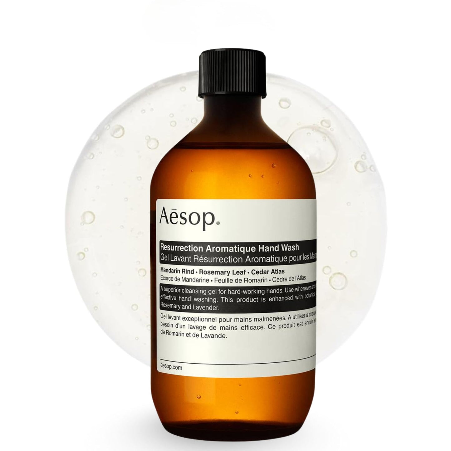 Aesop Resurrection Aromatique Hand Wash Refill - Gentle Cleanser with Orange, Rosemary and Lavender Oils - 16.9 oz / 500 ml