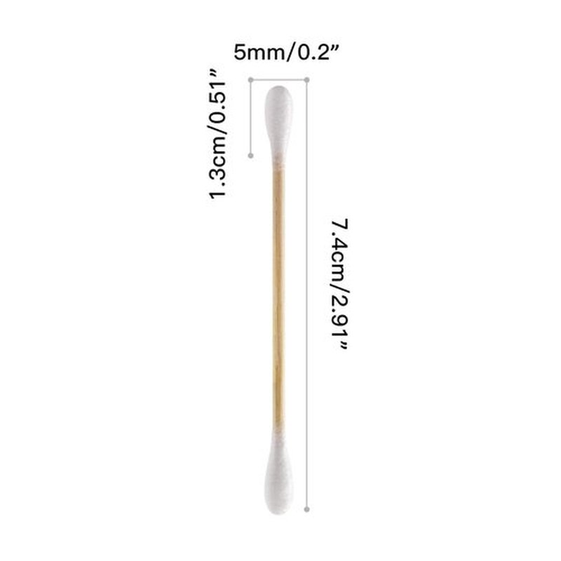 Bamboo Cotton Swabs - 2000 Count - FSC Certified and PETA Approved, Eco Friendly Double Tips, Plastic Free Ear Sticks, All Natural 100% Biodegradable Organic Cotton Buds by Isshah