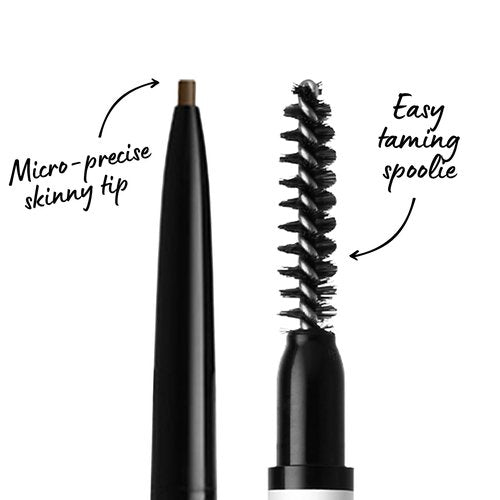 NYX PROFESSIONAL MAKEUP Micro Brow Pencil, Eyebrow Pencil - Ash Brown & Butter Gloss, Non-Sticky Lip Gloss - Sugar Glass