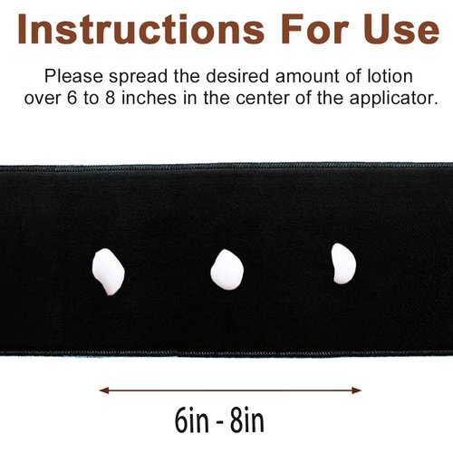Tanning Back Lotion Applicators - Apply Lotion To Back Easily, Back Buddy Lotion Applicator For Back Self Applicator, Work With Self Tanning Mitt, Non- Absorbent Band