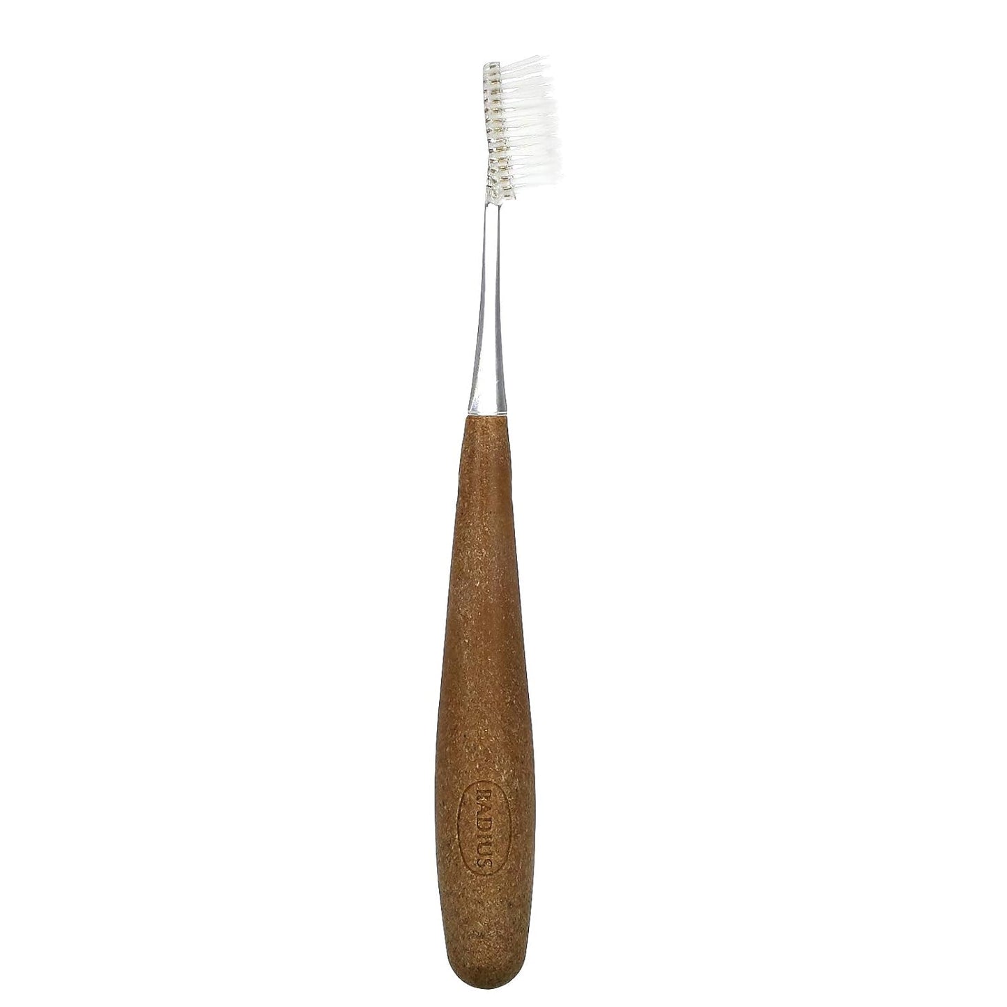 RADIUS Toothbrush Source Floss Brush BPA Free & ADA Accepted Improve Gum Health & Reduce Gum Issues - Super Soft - Cornstarch/Wood/Money - Pack of 3