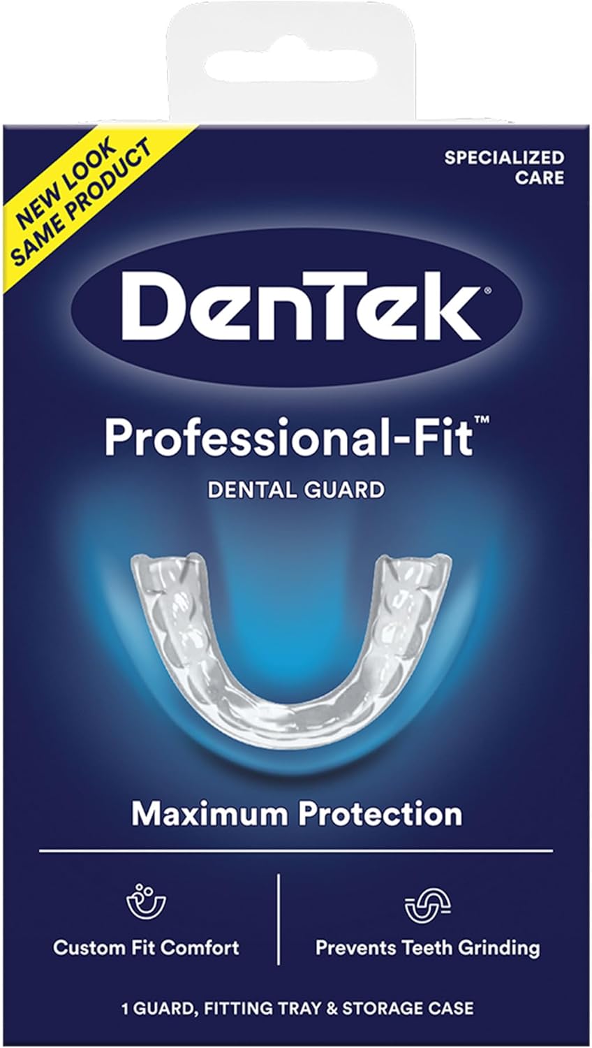DenTek Comfort-Fit Night Guard for Teeth Grinding + 90 Efferdent Cleanser Tablets