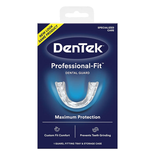 DenTek Night Guard for Teeth Grinding + Efferdent Cleanser Tablets, 90 Count