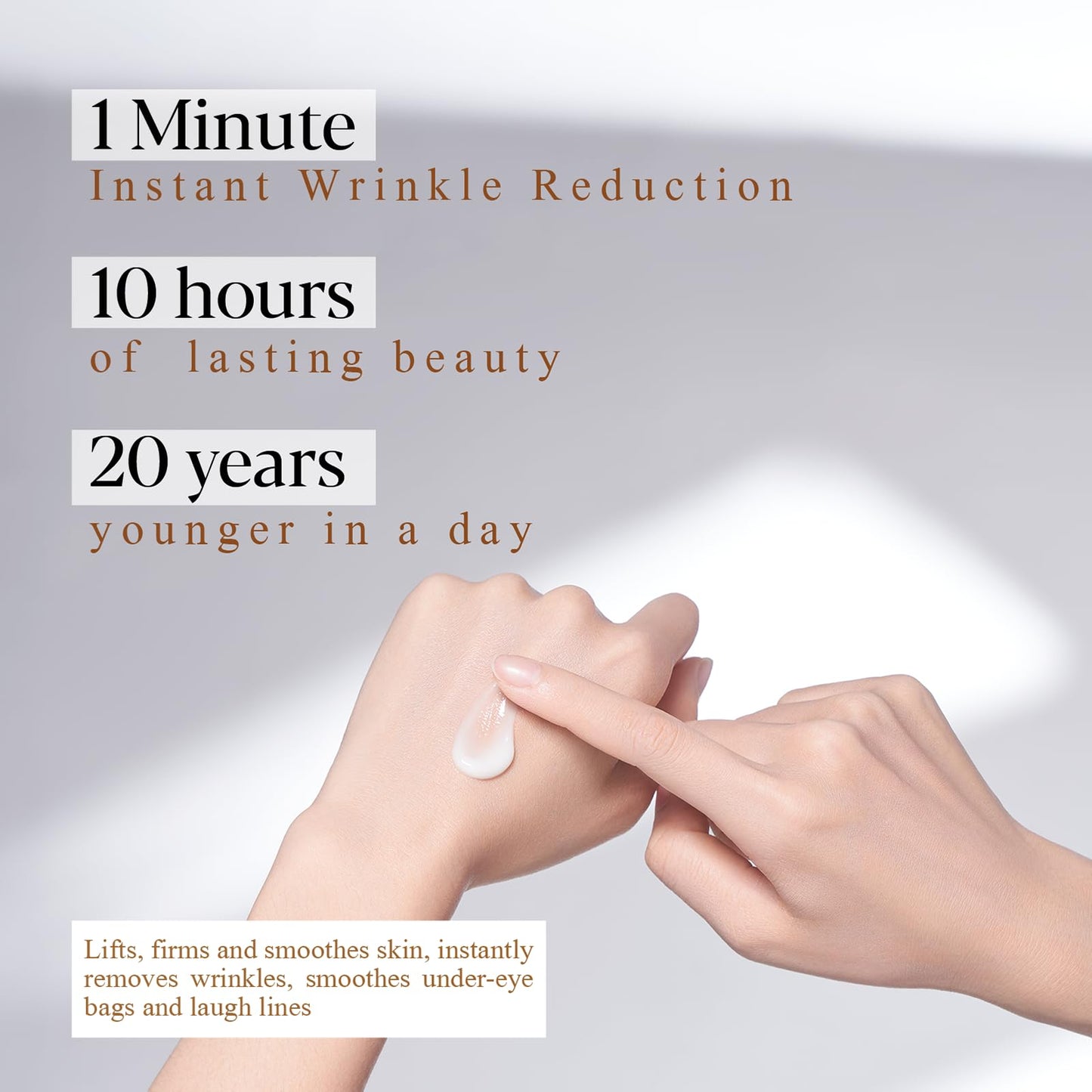 TEULN Instant Rapid Wrinkle Eye Cream 2.0-Temporary Effects Firm & Lift Under Eye Bags and Reduction Puffiness and Remover Dark Circles