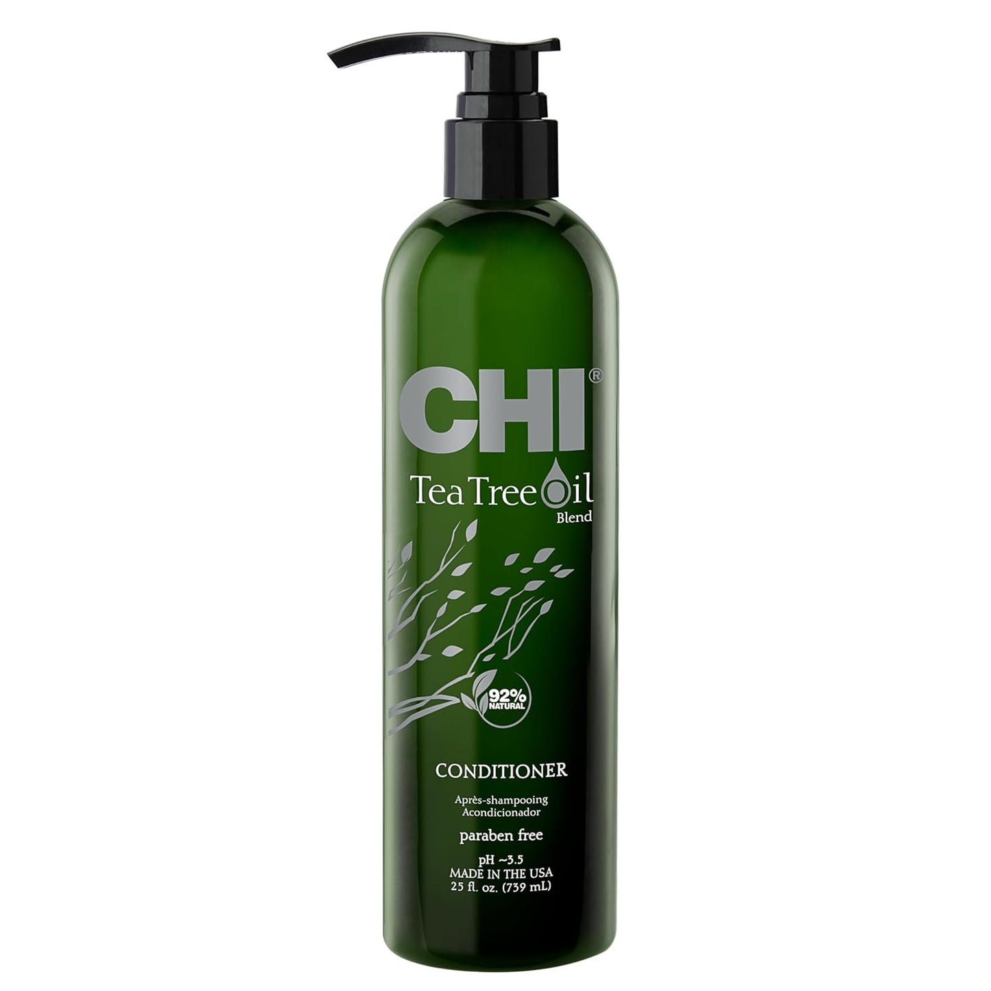 CHI Tea Tree Oil Shampoo, Strengthening Shampoo For Gently Cleansing Hair & Removing Impurities, Sulfate, Paraben, & Cruelty-Free, 25 Oz