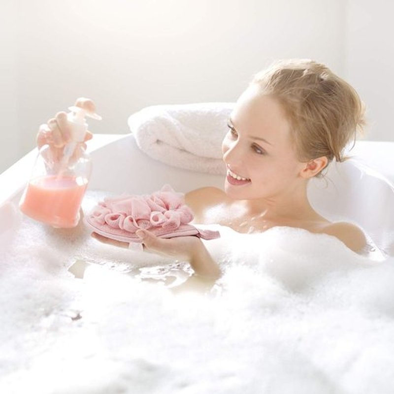 Boao 6 Pieces Bath Shower Pouf Sponge Mesh Pouf Shower Ball Exfoliating Body Sponge Pad Shower Scrubber Ball Shower Glove with Flower Bath Ball (Multi-Color)