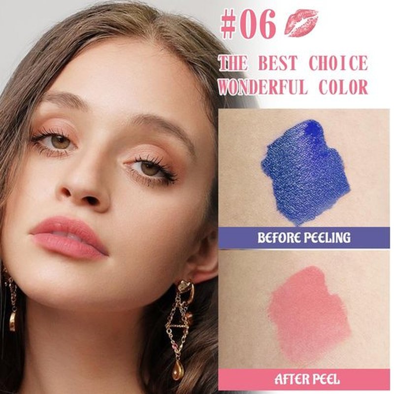 JUAAZIN Matte Lip Gloss with Spray Bottle, Pink Liquid Lip Stain Peel Off, Long Lasting Waterproof Lipstick Lip Gloss Stain, Transfer-proof, Highly Pigmented Color (Cherry Blossom Pink)