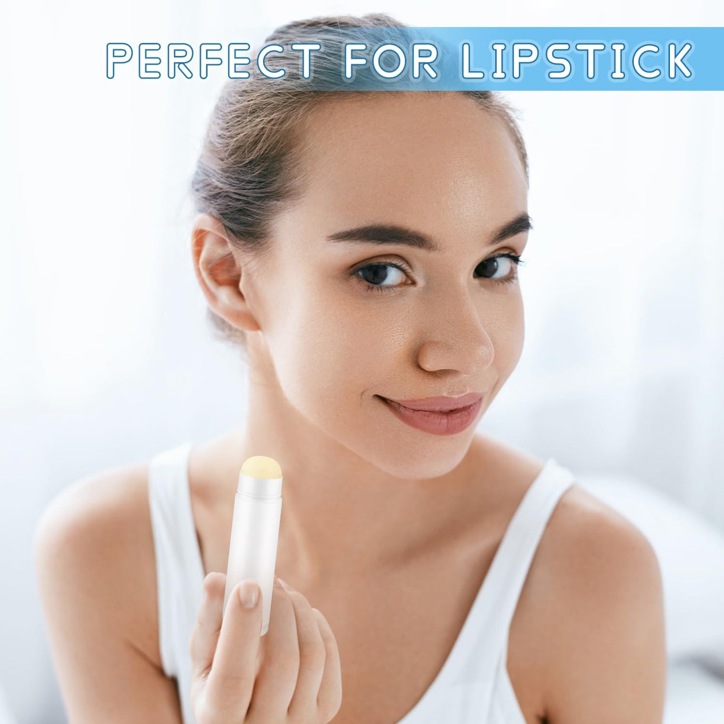 Mirrline 30 Pcs 15g Plastic Lipstick Tubes Empty Lip Balm Containers Refillable Lip Gloss Bottles for DIY Deodorant Lip Balm - White