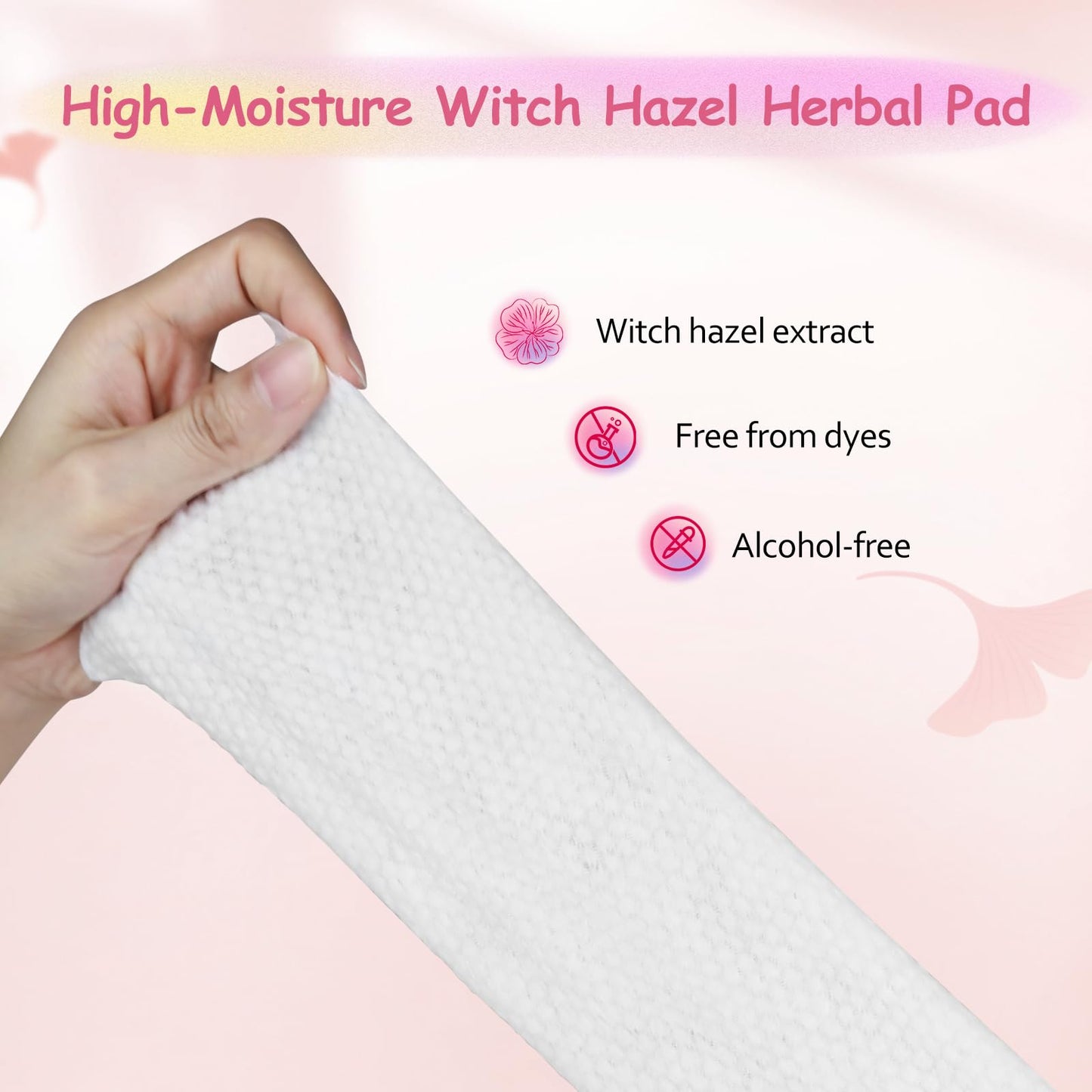 UHdod Witch Hazel Perineal Soothing Foam & Perineal Cooling Pad Liners for Postpartum Care - Postpartum Essentials Recovery Kit Includes 5 Fl Oz Witch Hazel Foam, 36 Perineal Cooling Pad Liners