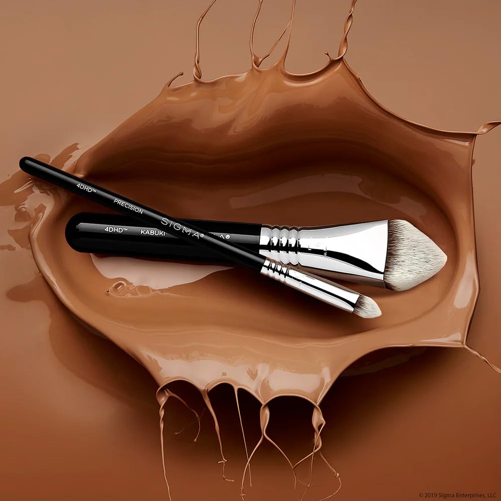 Sigma F80 Air Flat Kabuki Brush - Premium Synthetic Foundation Brush for Liquid & Cream Makeup