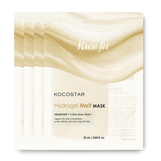 CICA Hydrogel Melt Mask - Hydrating Eucalyptus Lyocell | Soothing Green Tea | Hypoallergenic, 4 Pack