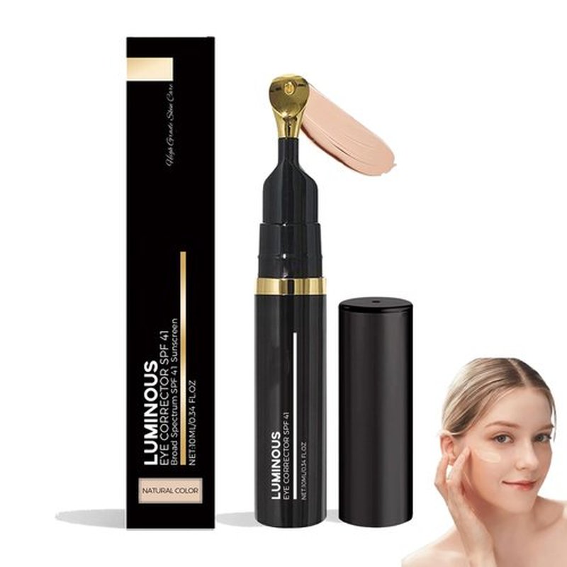Luminous Eye Corrector Spf 41,Under Eye Concealer for Dark Circles,Anti-Aging Tinted Eye Cream (Natural, 1pcs)