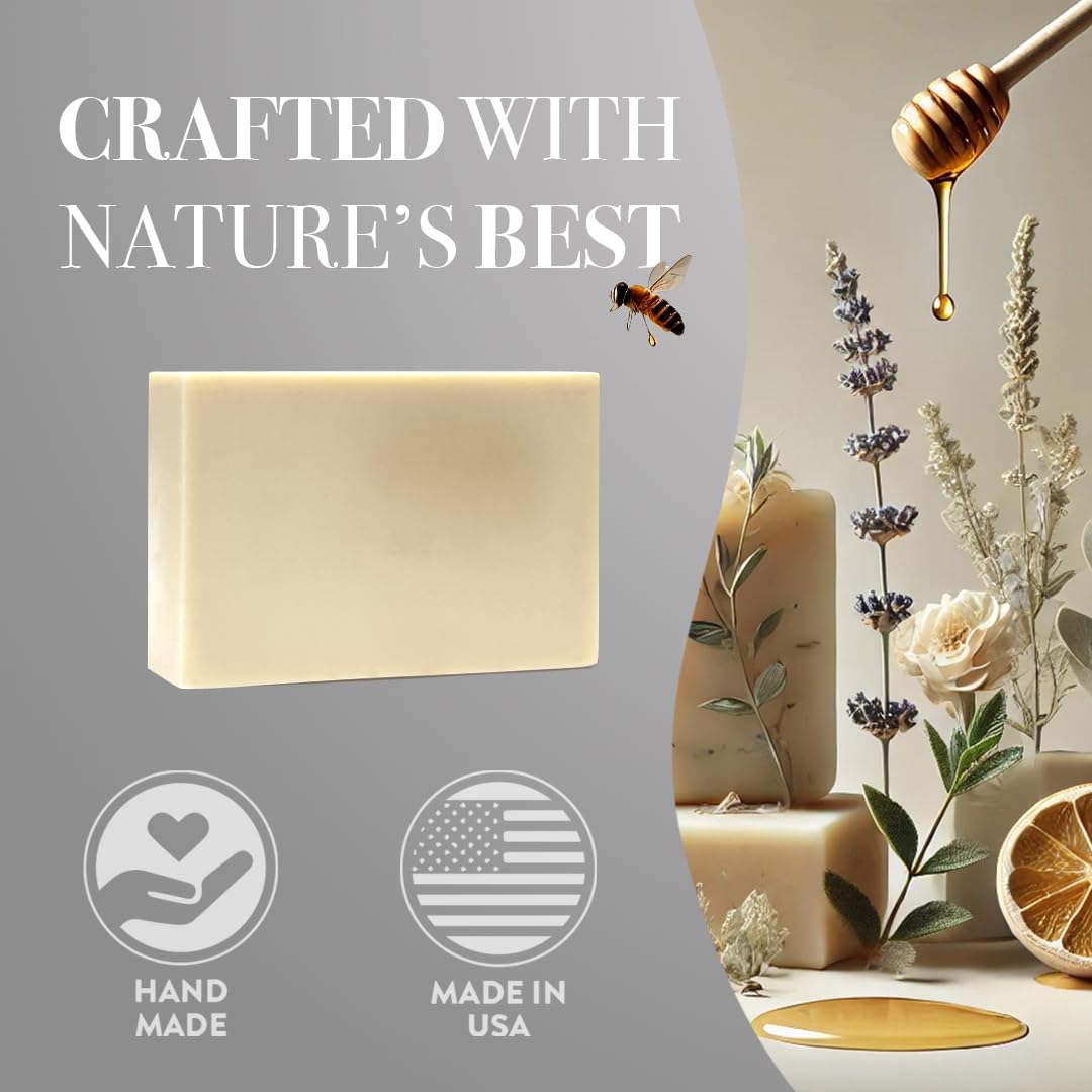 Unscented Tallow Soap Bar, Grass Fed Beef Tallow, Fragrance Free, Gentle Everyday Cleanse for Face and Body Including Sensitive Skin, No Added Parabens and Sulfates, Rich Creamy Lather, 3 Pack