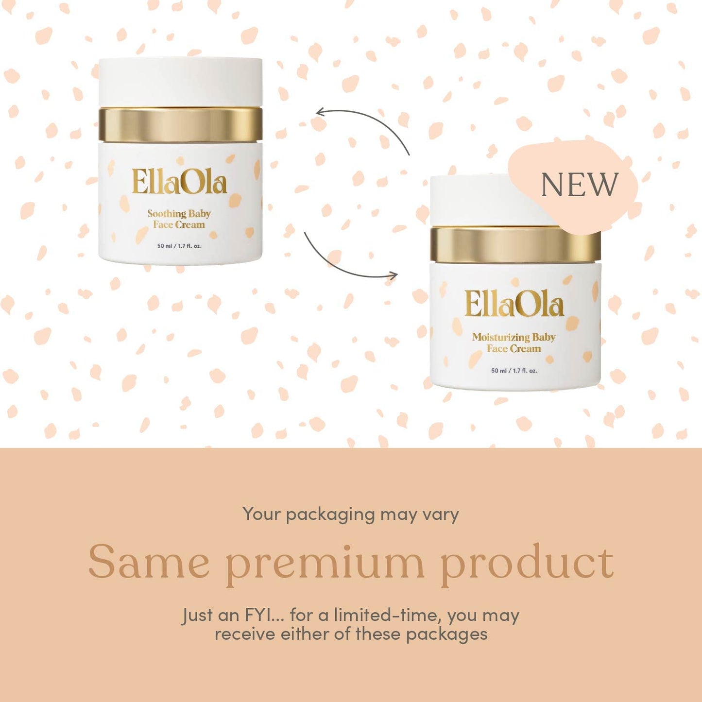 ELLAOLA 96 Hour Deep Moisturizing Baby Face Cream for Dry, Eczema Prone & Sensitive Skin - Daily Organic Face Lotion Nourishes & Hydrates, Fragrance Free | 1.7 fl. oz.
