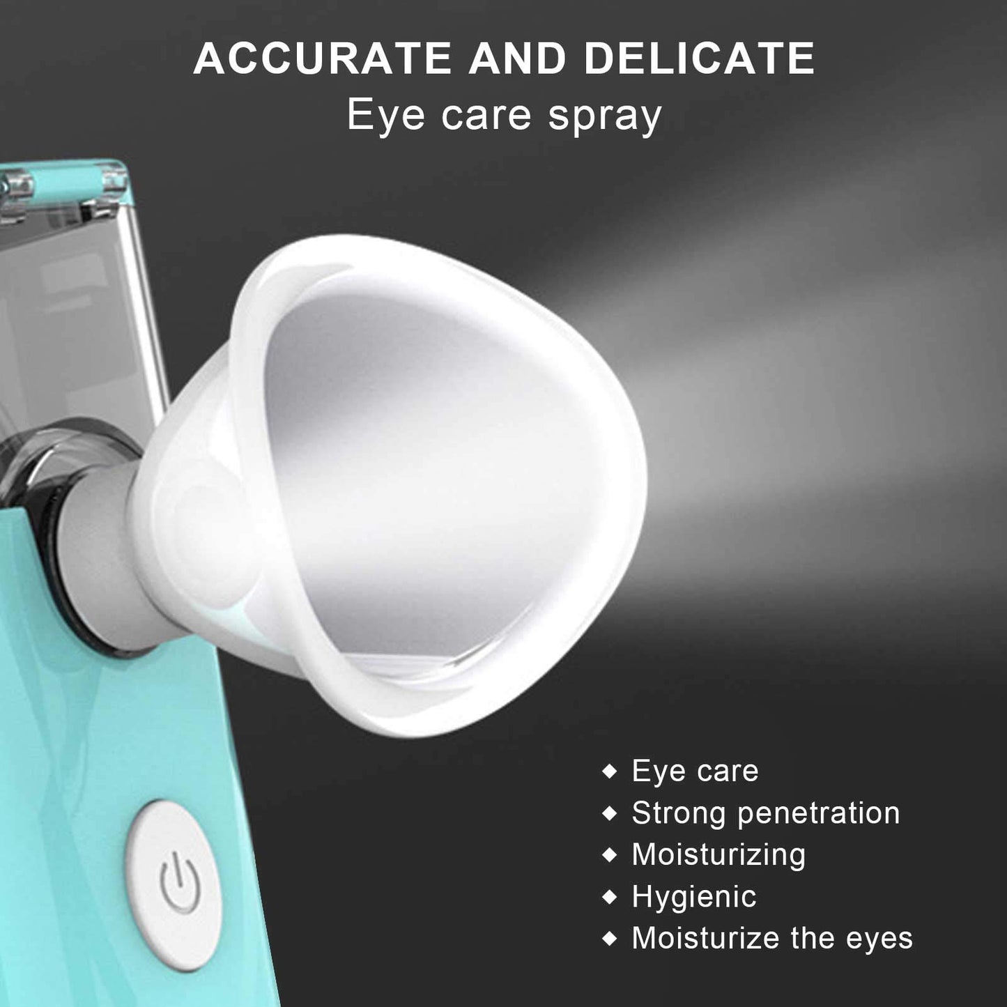 Brrnoo Eye Spray USB Charging Handheld Eye Care Spray, Mist for Tired and Dry, Portable Moisturizing Soothing Machine New moisturizing instrument cyan blue