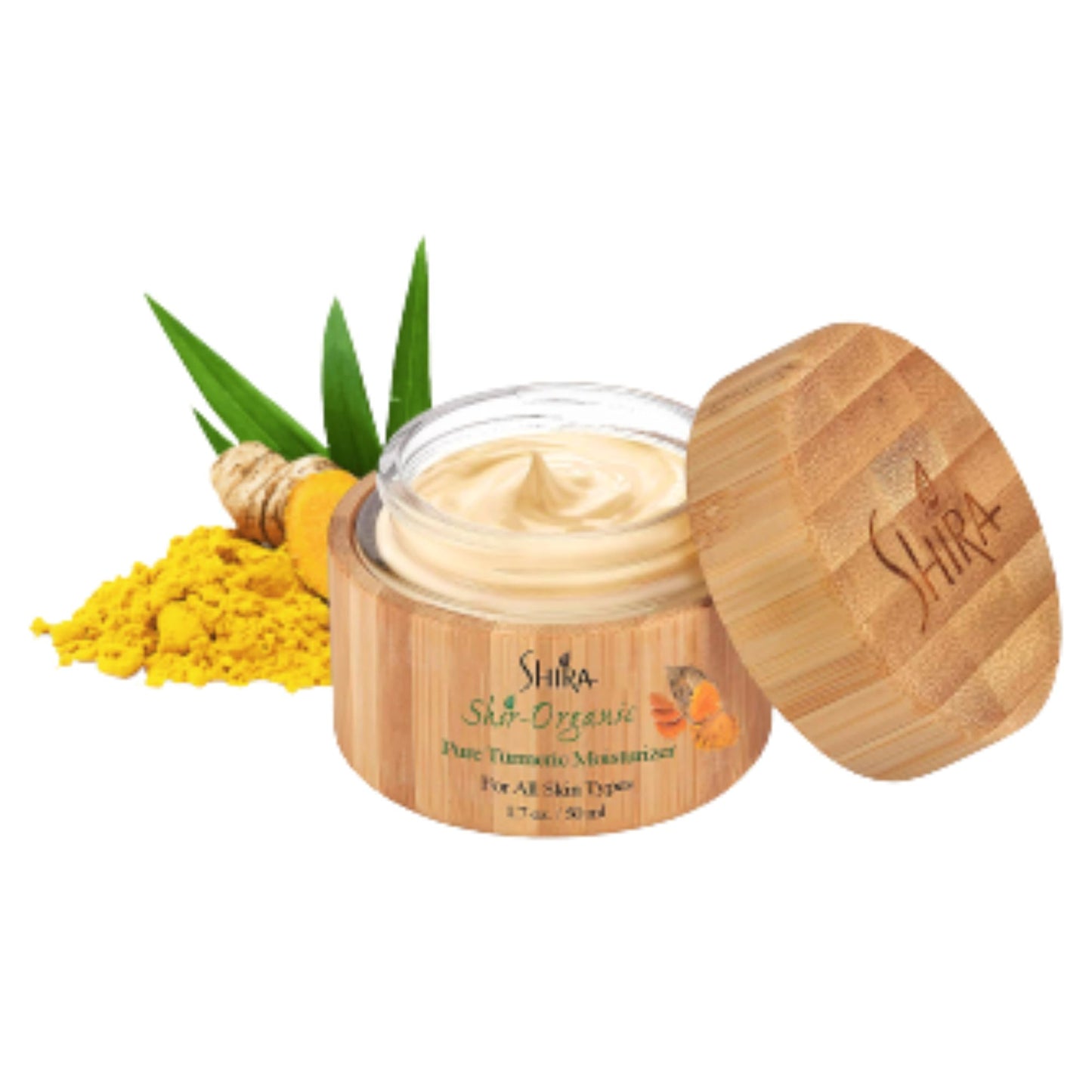 Shira Shir Turmeric Moisturizer - 50ml - Organic Anti-Aging Cream with Vitamins B6 & C, Improves Skin Elasticity, Reduces Acne Scars, Hydrating Facial Moisturizer for Radiant Skin, Natural Skincare