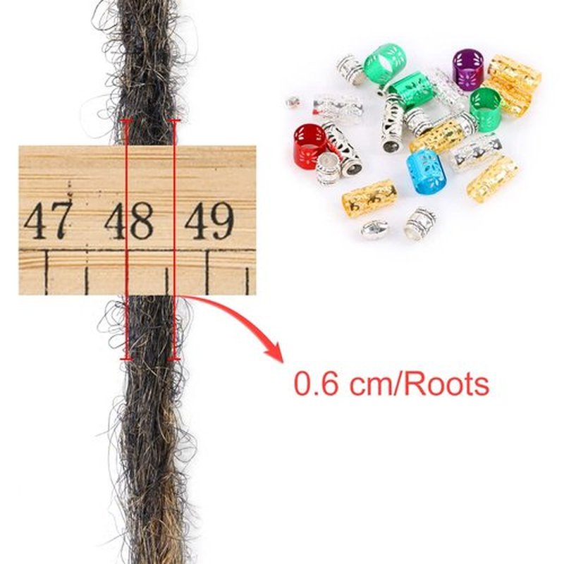 DAIRESS 24 Inch Straight Double Ended Dreadlock Extensions Synthetic Dreads10strands/pack Synthetic Braids Thin 0.6cm Soft Handmade Reggae Hair Hip-Hop Style Dread Extensions Locks Hair(1B/27）