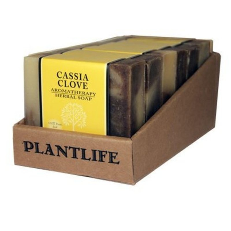Plantlife Cassia Clove 6-pack Bar Soap - Moisturizing and Soothing Soap for Your Skin - Hand Crafted Using Plant-Based Ingredients - Made in California 4oz Bar