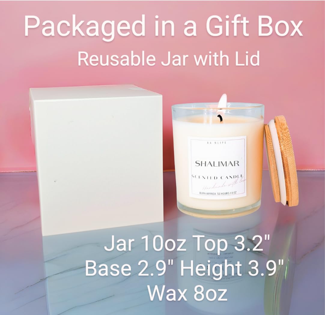 Scented Candle Shalimar, Our Version, Gift for Women, 50 Hr Burn