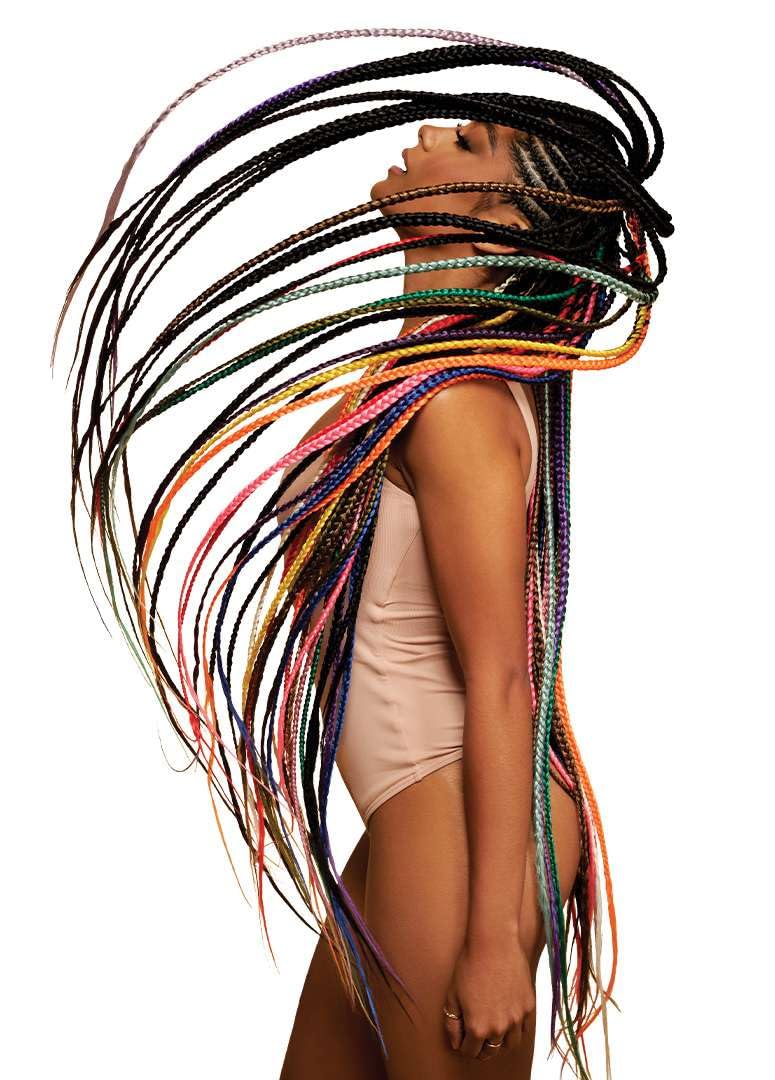 [5 PACK DEAL] Outre X-Pression Braid-Pre Stretched Braid 52" 3X 5 Packs (SILVER GRAY)