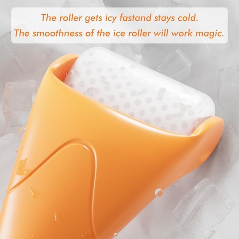 Ice Roller & Gua Sha Set, Skin Care for Face Wrinkles and Puffiness, Self Facial Massage Tools