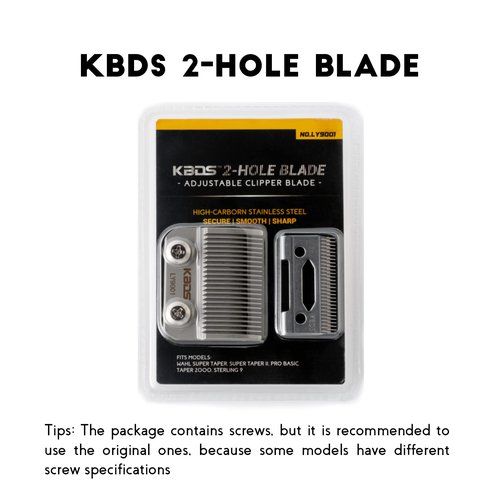 KBDS Professional Replacement Clipper Blades,Upgraded Precision 2 Holes Adjustable Hair Clipper Parts Blade Compatible with Wahl Super Taper, Taper 2000, 5-Star Senior, Magic Clip