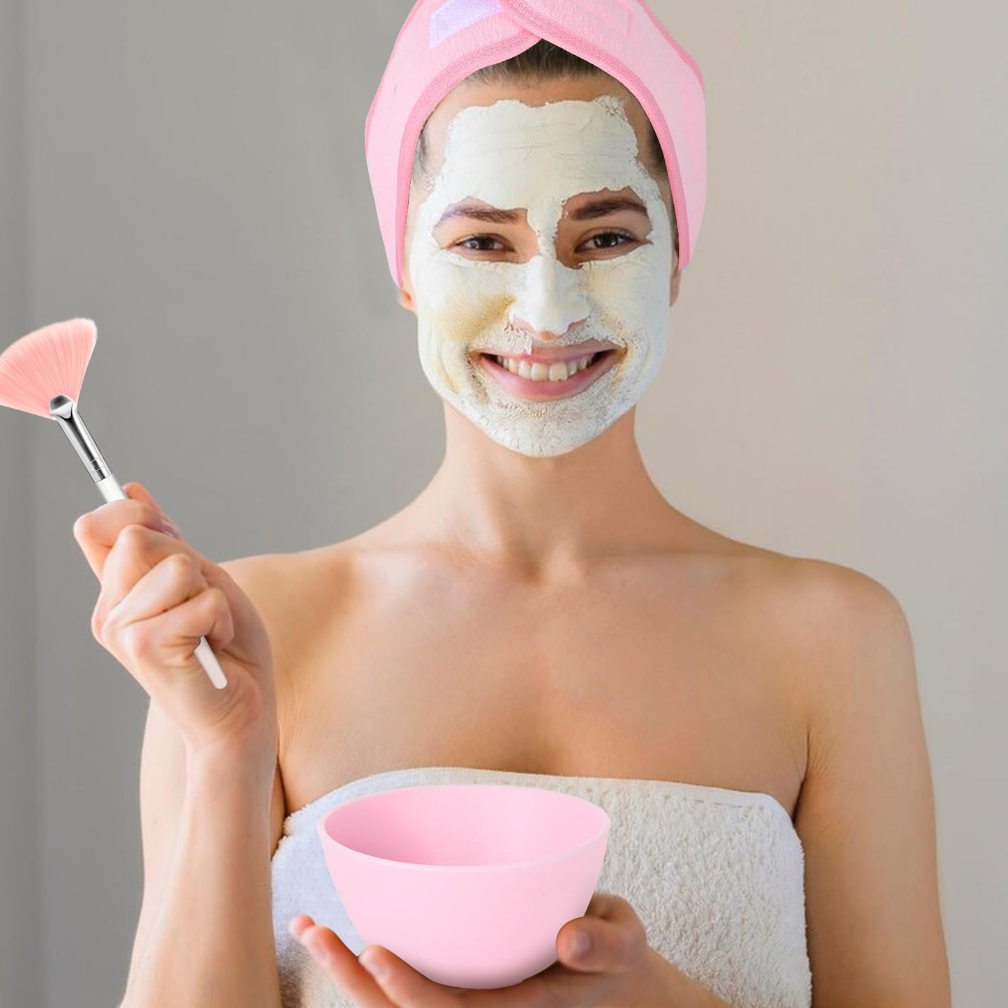 Esthetician Supplies for Facials Set 4 silicone facial bowls esthetician 4 Facial Headbands Esthetician 15 compressed facial sponges 10 facial spatula estheticians 4 Facial Mask Fan Brushes