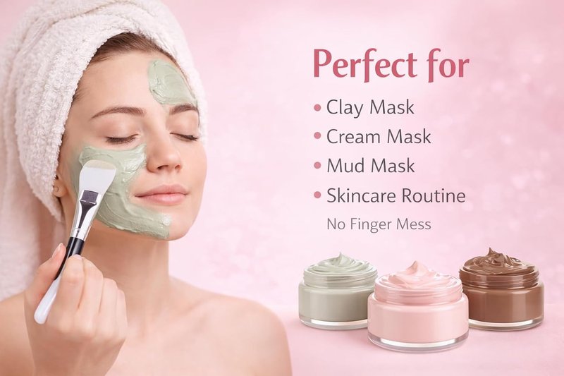 Silicone Face Mask Applicators - 4 PCS Beauty Tools for Mud & Clay | Soft Brushes for Skincare & Lotion