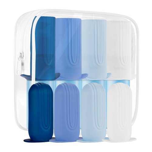 Mrsdry Travel Bottle Covers, Leakproof Elastic lids for Travel, Luggage Travel Accessories, Travel Size Toiletries Bottle Leaking lock, Prevent cosmetic leakage, Travel Essentials with Toiletry Bag