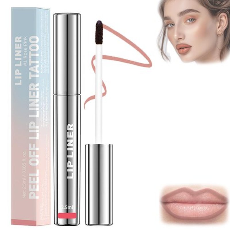 KDGENG Velleara Lip Stain, Veldoro Lip Stain, Veldoro Peelix Peel Off Lip Liner, Peelix Peel Off Lip Liner Stain, Timbersonic Peel Off Lip Liner, Lip Stain Long Lasting Waterproof (#Rose Pink)