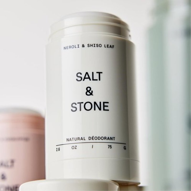 Salt & Stone Natural Deodorant for Women & Men - Neroli & Basil | Extra Strength Natural Deodorant | Aluminum Free with Probiotics, Seaweed Extracts & Shea Butter (2.6 oz)