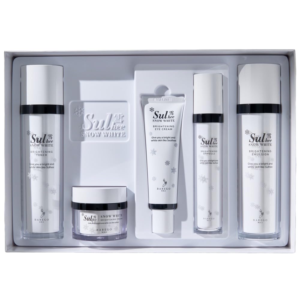 Sulhee Real White Skincare 5-piece Set | Facial care Kit, Moisturizer | Toner, Emulsion, Cream, Ampoule, Eyecream
