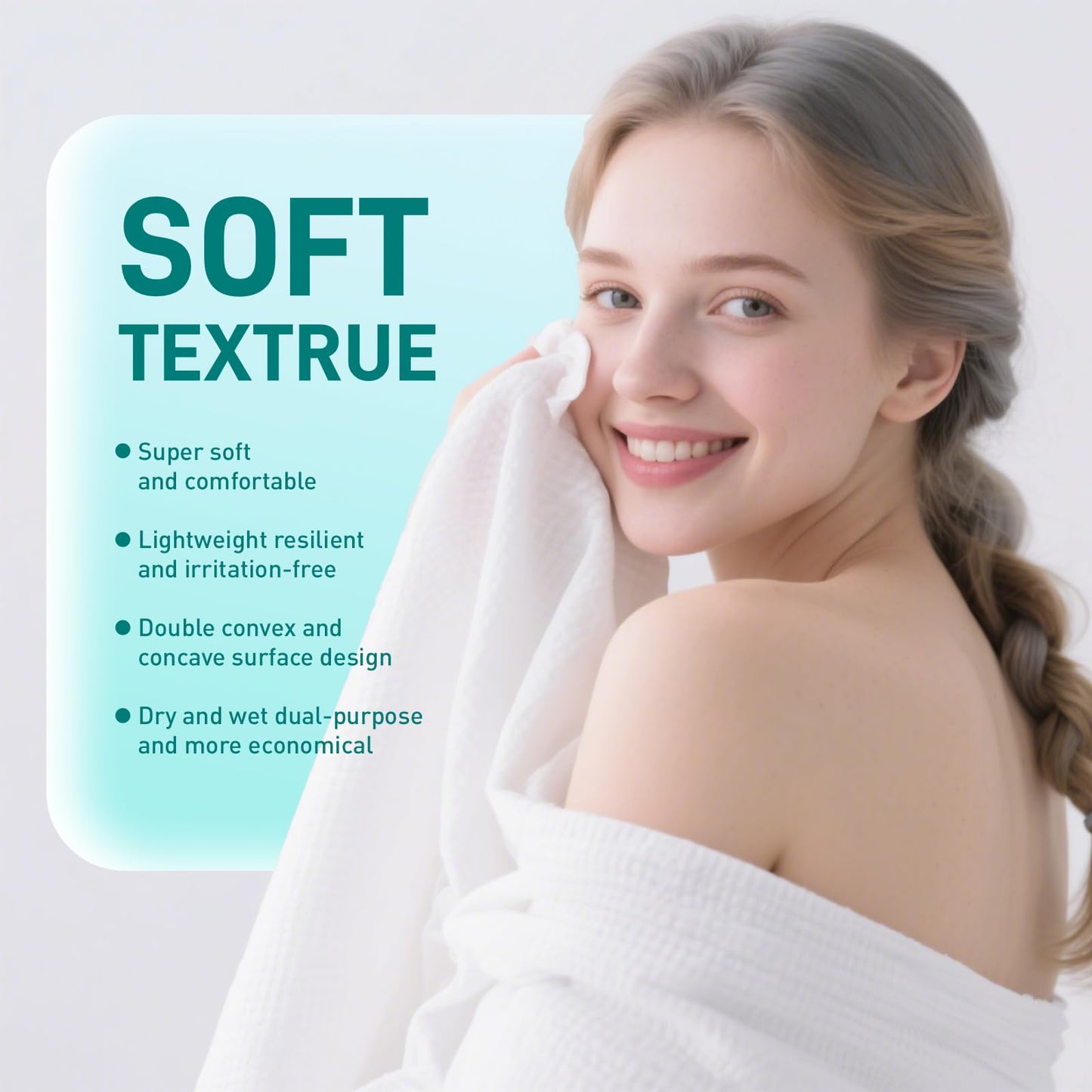 Ditoi Disposable Bath Towels XXL,Thick Beach Towels for Travel 30"X60"