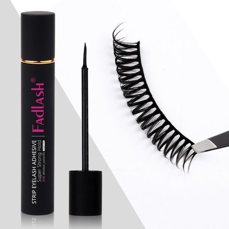 Eyelash Glue for False Lashes Super Strong Hold Eyelash Glue Black Lash Glue for False Lashes Waterproof Strip Lash Glue Professional Latex Free Sensitive Eyes