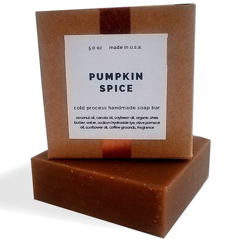 Missamé Cold Processed Handmade Soaps in Unisex Fragrances, 3 Pack Full Size Bars, Made in USA (Pumpkin Spice)
