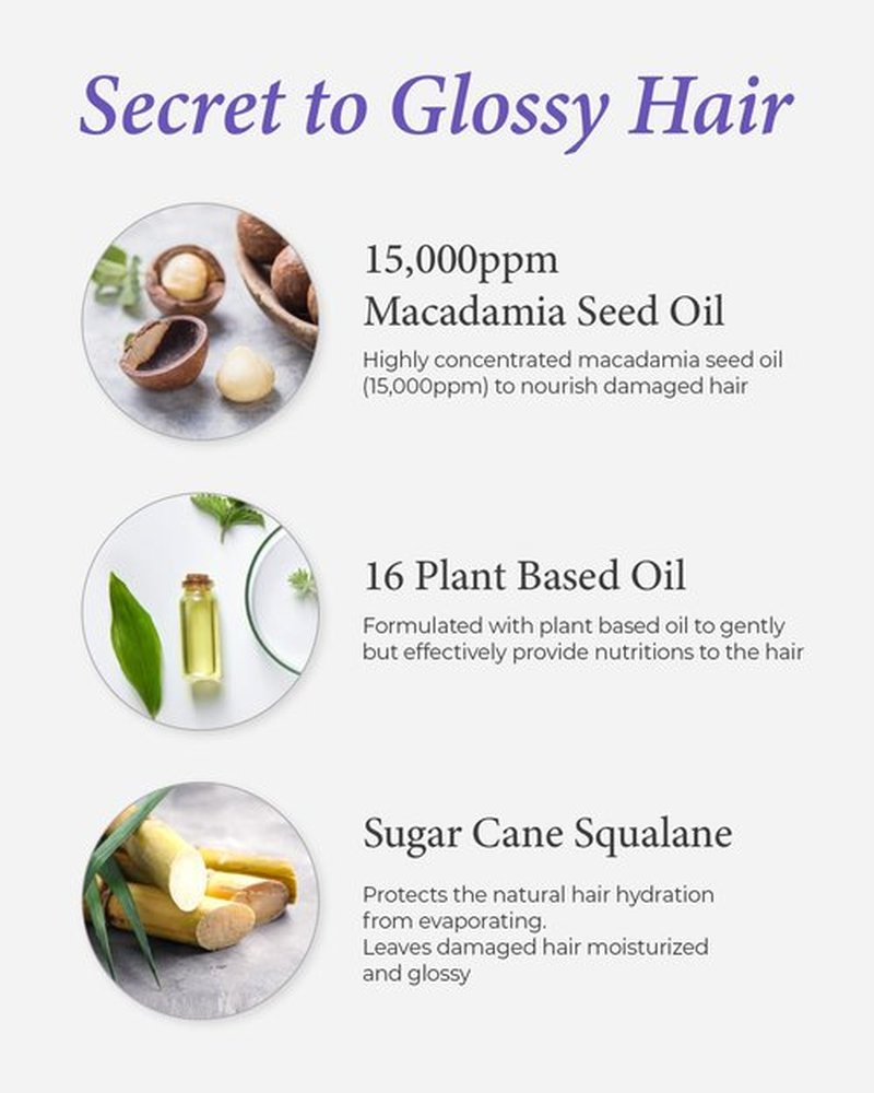 Kundal Intense Repair with Macadamia Damage Care Hair Serum [White Musk]- Premium Hair Essential Oil, Ultra Nourishing, Natural Ingredients. 100ml(3.38 fl oz)