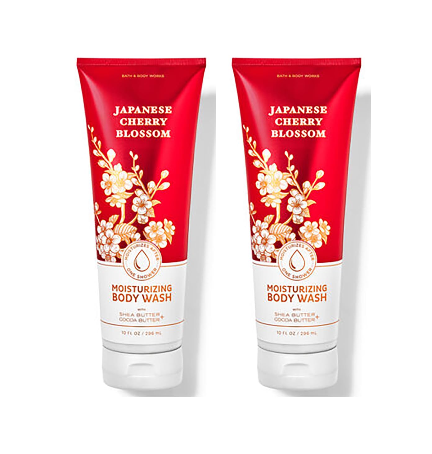 Bath and Body Works Moisturizing Body Wash with Shea Butter and Cocoa Butter 10 FL Oz / 296 ML - 2 Pack