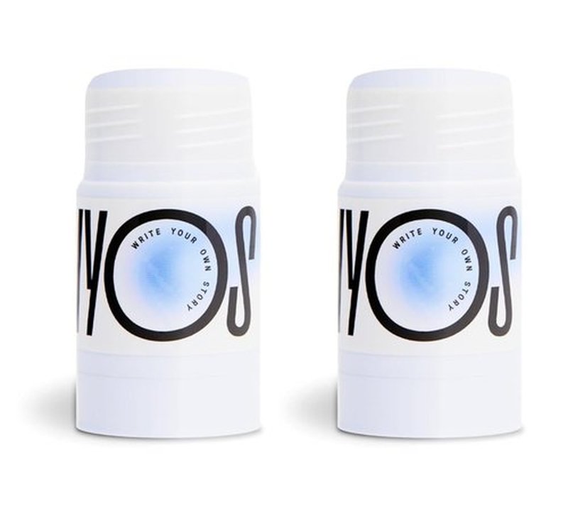 WYOS Shaving Cream Sticks 2 Pack, Travel Size, Vegan, Cruelty Free, Clean Label, Sulfate Free, Paraben Free, Leak Free, No Mess, Hydrating Smooth Lather, Sensitive Skin Close Shave For Women and Men