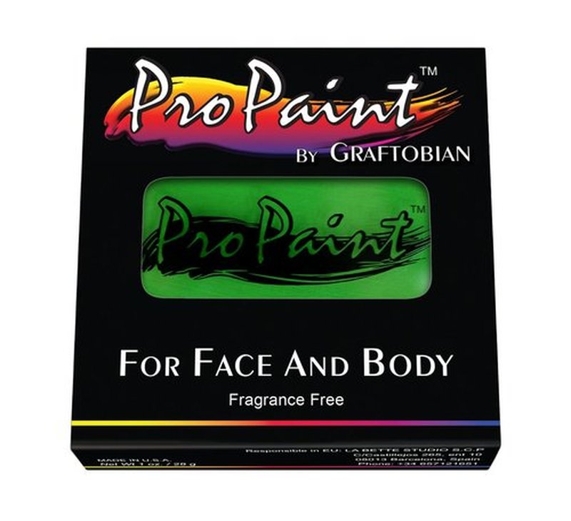 Graftobian Makeup ProPaint Face & Body Paint - Mantis Green 30ml - Halloween Makeup - Costume Makeup for Adults - Body Paints for Adults - Face Paint Makeup - Skin Paint - Makeup Paint