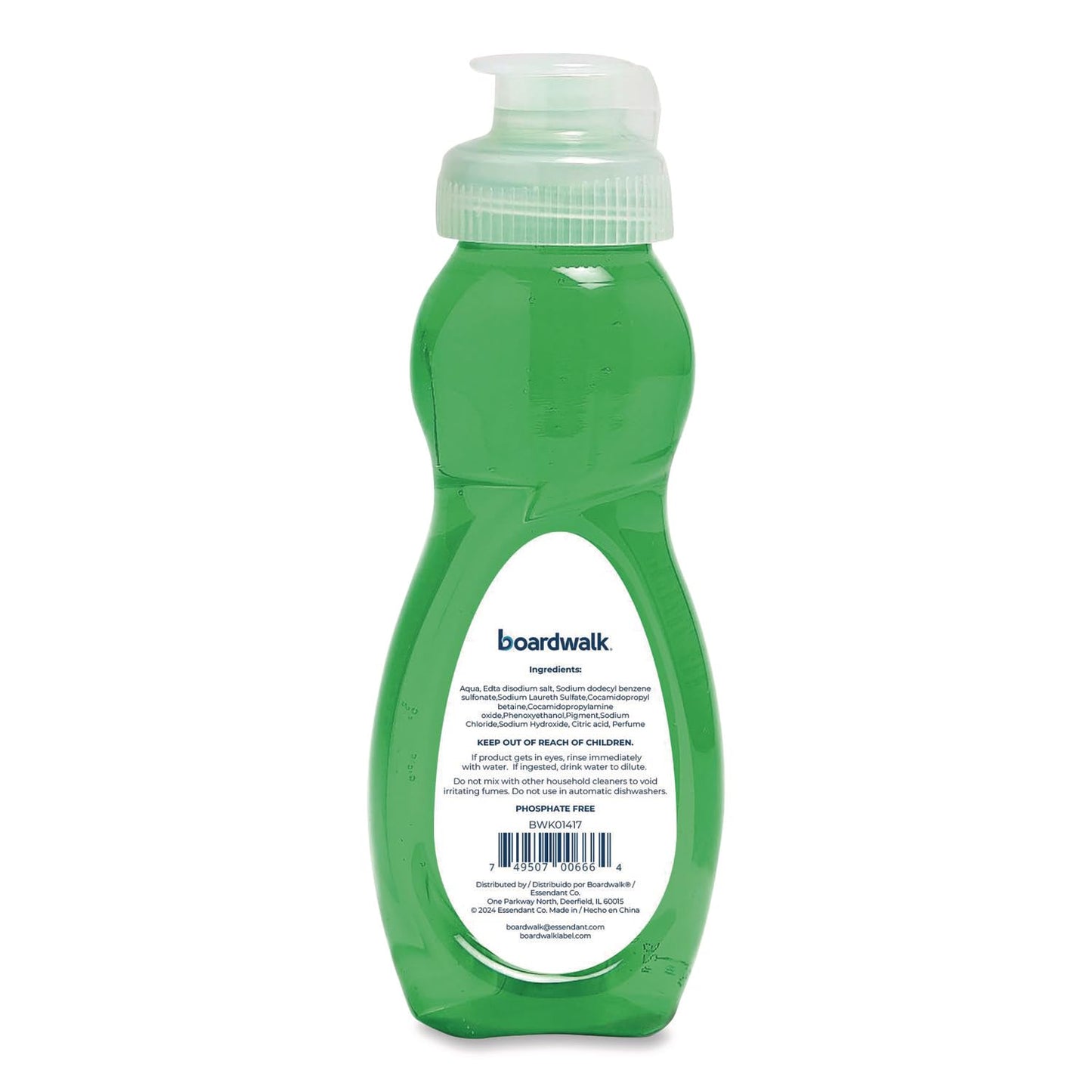 Boardwalk Dishwashing Liquid, Travel Dish Soap, Fresh Scent, 3 fl Ounce Bottle, Case of 72 Bottles