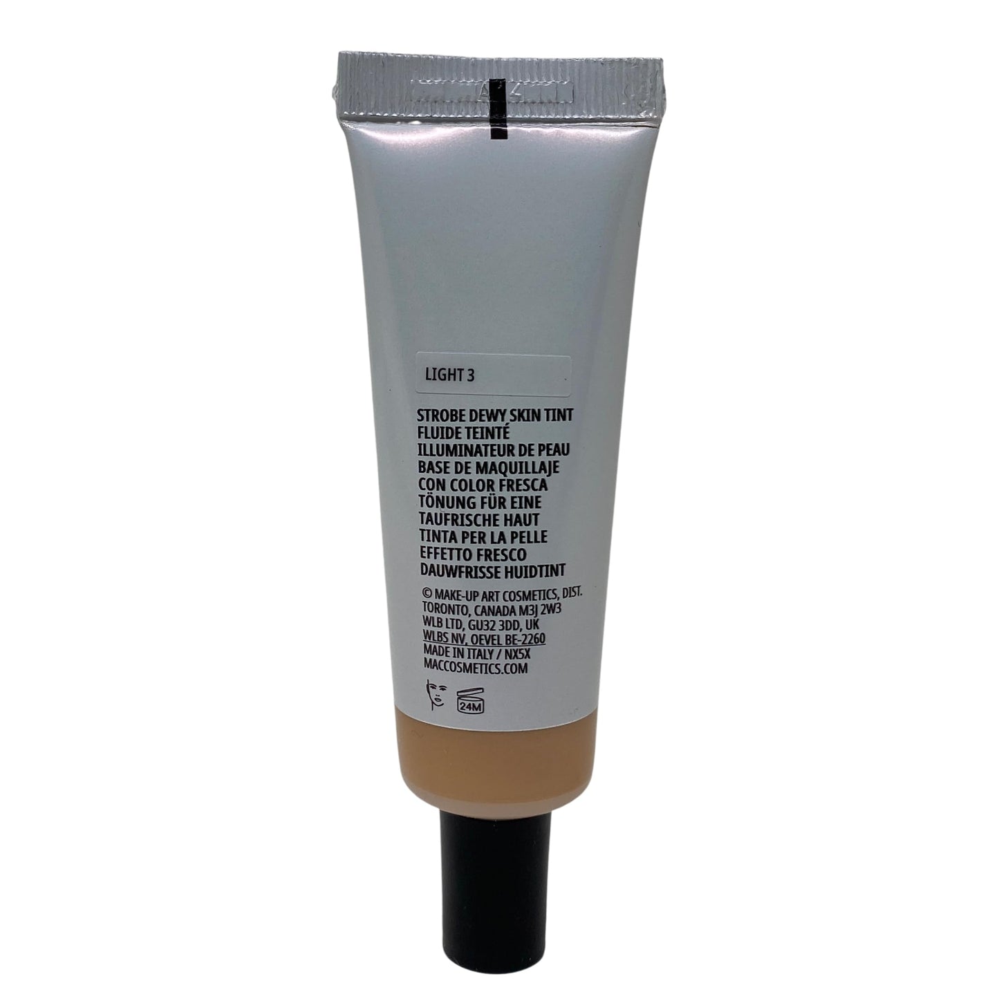 M.A.C Cosmetics Strobe Dewy Skin Tint - Light 3 - (Light beige with cool undertones for light skin) 30ml