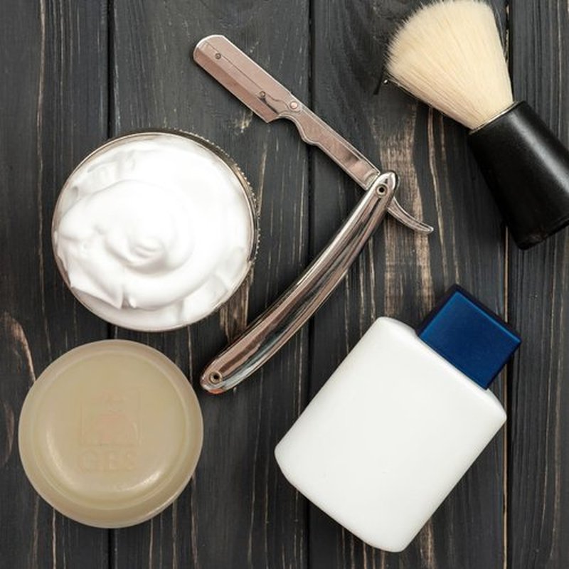 G.B.S 97% All Natural Shave Soap - Creates a Rich Lather Foam for Wet Shaving Experience (3 Pack Sandalwood) Birthday Gift