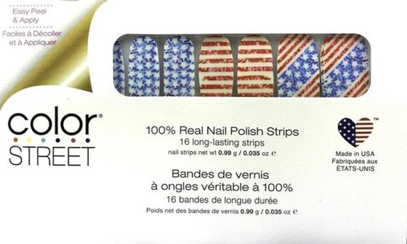 Flag You're It - Color Street Nail Strips (4th of July), Red, White & Blue American Flag Design, FDF272