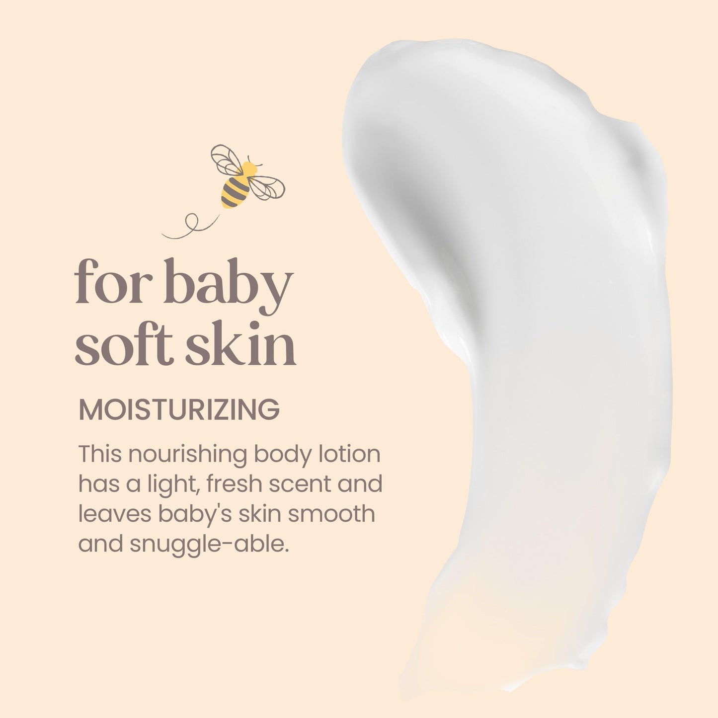 Burt's Bees Baby Nourishing Lotion, Original Scent Baby Lotion - 6 Ounce Tube - Pack of 3