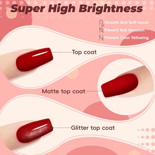 PHOENIXY Gel Nail Polish Kit with U V Light 48W, 66 Pcs 135 Effect Gel Nail Polish Set Base Glitter Top Coat Gel Nail Kit Manicure Tools Gifts for Women